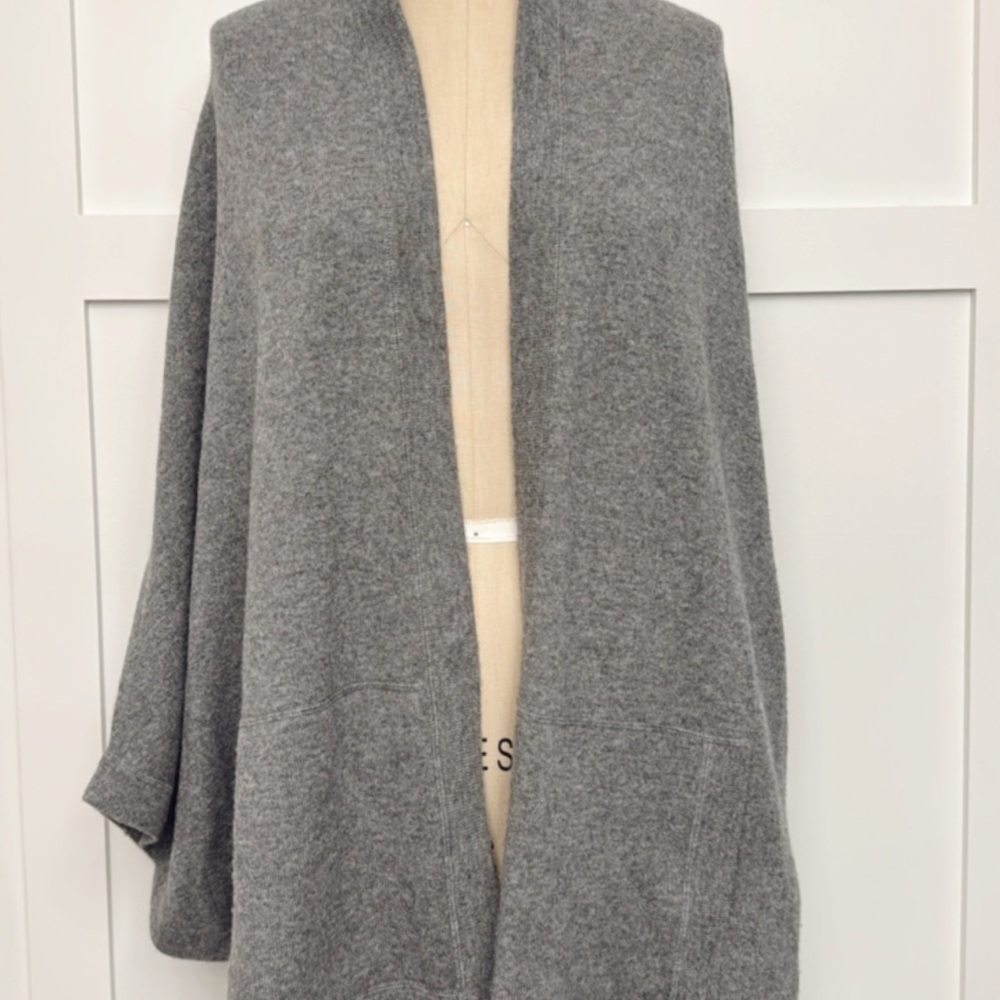 Vince Gray Knit Shrug Sweater
